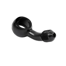 RACCORD BANJO DURITE DE FREIN DIAM INT 10mm DIAM EXT M10 x 125 COUDE 45- NOIR -P2R