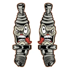 STICKER LETHAL THREAT MINI SPARKY PLUGS (60x80mm)