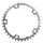 PLATEAU ROUTE 5BRA D.130 STRONGLIGHT 38DTS INTERIEUR ARGENT ALU 7075 TYPE SHIMANO  9/10V.