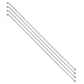 STAINLESS SPOKE- SILVER FOR EBIKE Ø 2,0mm -  Ø  2,3mm  L 245mm SAPIM "J BEND" WITH NUTS (SOLD PER 4)