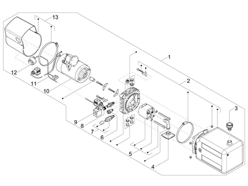 Pompe système basculement