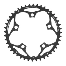 CHANRING FOR ROAD BIKE-5 arms- 44T.  Ø110  -OUTER- BLACK -ALUMINIUM-  STRONGLIGHT 9/10 Speed   (SHIMANO TYPE)