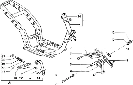 Chassis-bequille