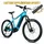 VELO ELECTRIQUE/VAE VTT 27,5 LEADER FOX KENT 2025 BLEU CLAIR 9V MOTEUR CENTRAL BAFANG M510 36V 95Nm BATTERIE 20Ah (17,5'' - H44.5cm - TAILLE M - POUR ADULTE DE 168cm à 178cm)