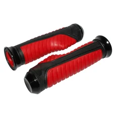 GRIP- REPLAY "On road" ANATOMIC RED - CLOSED END (Pair)