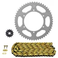 KIT CHAINE ADAPTABLE DERBI 50 GPR NUDE 2004>2005  420  14x53  (DIAM COURONNE 108/123/6.5)  (DEMULTIPLICATION ORIGINE)  -AFAM-