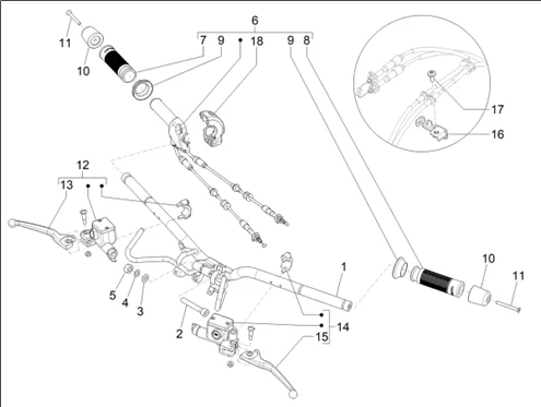 Guidon - Maître cylindre