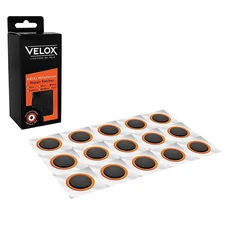 KIT REPARATION PNEU TUBELESS ROUTE HUTCHINSON PAR L'INTERIEUR AVEC RUSTINES - BOITE (COLLE 3g + 4 PATCHS 17mm)