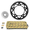 CHAIN AND SPROCKET KIT FOR YAMAHA 1000 YZF R1 2015>2020, YZF R1 M 2015>2020  525  16x41  (REAR SPROCKET Ø 112/138/10.5)  (OEM SPECIFICATIONS)  -AFAM-