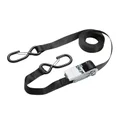 SANGLE A CLIQUET AVEC CROCHET MASTERLOCK LARGEUR 25mm LONGUEUR 5M NOIR CAPACITE D'ARRIMAGE 400kg (VENDU A LA PAIRE)  -CERTIFICATION TUV-
