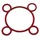 GASKET FOR CYLINDER HEAD FOR MBK 50 NITRO/YAMAHA 50 AEROX/APRILIA 50 SR LIQUIDE/MALAGUTI 50 F12 LIQUIDE (SOLD PER UNIT)  -ARTEIN-
