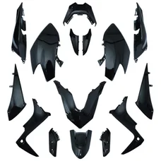 FAIRINGS/BODY PARTS FOR MAXISCOOTER YAMAHA 530 TMAX 2017>2019 GLOSS BLACK (17 PARTS KIT)  -P2R-