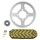 KIT CHAINE ADAPTABLE YAMAHA 125 TTR LW 2002>2016, 125 TTR LWE 2003>2020  428  13x54  (DIAM COURONNE 62/80/10.5)  (DEMULTIPLICATION ORIGINE)  -AFAM-