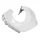 CARENAGE/DESSOUS TABLIER AV SCOOT ADAPTABLE MBK 50 STUNT/YAMAHA 50 SLIDER BLANC BRILLANT (PARE BOUE)  -P2R-