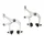 BRAKE CALIPER- FOR ROAD BIKE/FIXIE  WHITE FOR 700 WHEEL (PAIR) Height 45-59 mm