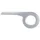 PARE/CARTER CHAINE PISTOLET HEBIE ARGENT PLATEAU 44-48D. (VENDU A L UNITE)  -  ajouter fixation ref 178275 et en option ref 178274