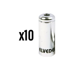 EMBOUT DE GAINE DE FREIN 5 mm ALU ARGENT ETANCHE (VENDU PAR 10) -ELVEDES