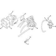 Groupe carburateur - pompe a huile