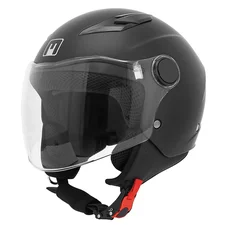 CASQUE ENFANT JET MPH PLAY SIMPLE ECRAN UNI NOIR MAT    YM  (51 à 52 cm) (ECE 22.06)