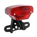 TAIL LIGHT UNIVERSAL - BLACK - WITH LICENSE PLATE HOLDER  (Bulb BA15s x2). -SELECTION P2R-