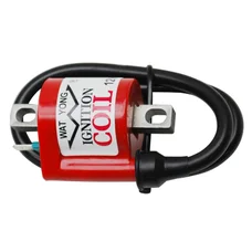 BOBINE ALLUMAGE SCOOT ADAPTABLE MBK 50 BOOSTER, MACH G, NITRO, OVETTO 2T, STUNT / YAMAHA 50 AEROX, BWS, JOG R, NEOS 2T, SLIDER  (ROUGE - 35000mV)  -P2R-