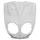 FRONT FAIRING FOR SCOOT MBK 50 STUNT/YAMAHA 50 SLIDER GLOSS WHITE  (FOR HEADLIGHT)- SELECTION P2R
