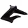 CARENAGE/DEFLECTEUR RESERVOIR GAUCHE ORIGINE DERBI 50 SENDA 2010>2017/GILERA 50 SMT, RCR 2011> NOIR  -86692600W0N6-