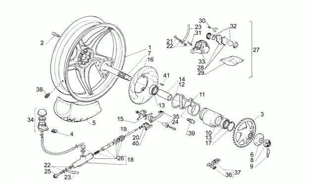 Roue arrière