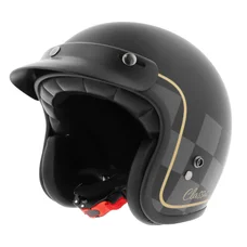 HELMET-OPEN FACE-MPH H-EASY GRAPHIC- MATT BLACK-  S