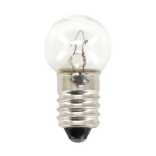 AMPOULE/LAMPE STANDARD 12V 3W CULOT E10 ECLAIRAGE BLANC (A VISSER) (VENDU A L'UNITE) -SELECTION P2R