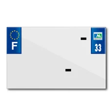 PLASTIC STRIP FOR BLANK PVC LICENSE PLATE (MOTORBIKE FORMAT 210X130)-DEPT 33/EUROPE (SOLD PER UNIT)