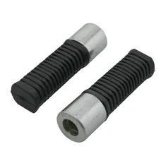 FOOTREST FOR MOPED (FOR PILOT) BLACK-FLAT PROFILE- FOR PEUGEOT 103/MBK 51 (PAIR)-SELECTION P2R