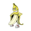 STICKER LETHAL THREAT MINI NASTY BANANA (60x80mm)