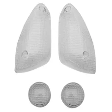 LENS FOR FLASHER FOR  SCOOT  MBK 50 NITRO 1997>1998/YAMAHA AEROX 1997>1998 FRONT+REAR TRANSPARENT (x4)  -REPLAY