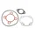 GASKET SET FOR CYLINDER KIT - AIRSAL for MBK 50 NITRO, MACH G/YAMAHA 50 AEROX, JOG R/MALAGUTI 50 F12, F15 LIQUIDE/APRILIA 50 SR L.C. (for cast iron cylinder)