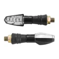 TURN SIGNAL (UNIVERSAL) REPLAY VIPER TRANSPARENT/BLACK 9 LEDS ORANGE (PAIR) **