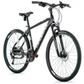 VELO MUSCULAIRE VTC 28 LEADER FOX SUMAVA HOMME NOIR MAT 9V CADRE 17,5 POUCES (TAILLE ADULTE 165 à 173 cm)