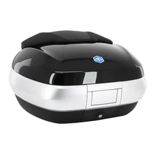 TOP CASE 50L (VENDU SANS LE SUPPORT 1B006840) ORIGINE PIAGGIO 300-350-400-500 MP3 2016> NOIR BRILLANT 91/B  -CM308123-