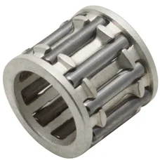 CAGE A AIGUILLES DE PISTON 10x14x13 CAGE STANDARD ADAPTABLE MBK 50 BOOSTER, NITRO, OVETTO 2T, STUNT/YAMAHA 50 BWS, AEROX, NEOS 2T, SLIDER/MALAGUTI 50 F12 (COLORI ARGENT)  -P2R-