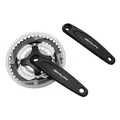 PEDALIER VTT P2R 7/8V. ALU NOIR 170mm 42-34-24 AVEC PARE-CHAINE (BOITIER 119mm)