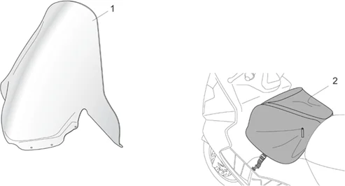 Acc. - Pare-brise/valises lat