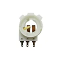 BULB HOLDER - FOR HEADLAMP - "PIAGGIO GENUINE PART" GILERA 50 SMT, RCR/APRILIA 50 SX, RX  -00003710110-