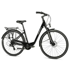 VELO MUSCULAIRE CITY BIKE 28 LEADER FOX REGION 2025 FEMME NOIR 7V CADRE ALU 17 POUCES (TAILLE ADULTE 165 à 173 cm)