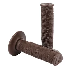 REVETEMENT POIGNEE DOMINO MOTO OFF ROAD 1150 MARRON CLOSED END 120mm (PAIRE)