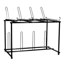 PRESENTOIR DE MAGASIN 8 VELOS SUR 2 NIVEAUX NOIR  -BICISUPPORT-