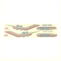 AUTOCOLLANT/STICKER CYCLO MBK 51 SUPER ORANGE/ROUGE/JAUNE (POCHETTE DE 8 PIECES)  -SELECTION P2R-