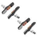 PORTE PATIN FREIN VTT A VIS DEPORTE NEWTON 72mm ORANGE/GRIS/NOIR TYPE SHIMANO (2 PAIRES)