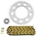 CHAIN AND SPROCKET KIT FOR MBK 50 X-LIMIT SUPERMOTO 2003>2006 / YAMAHA 50 DT R 2003>2006  420  11x48 (BORE Ø 105mm) (OEM SPECIFICATION)  -AFAM-