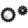 GALET DERAILLEUR TRIPEAK 11-18 DENTS CERAMIC POUR DERAILLEUR 11V. ARGENT COMPATIBLE SHIMANO RD-80xx / 70xx (JEU DE 2)