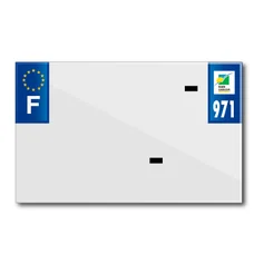 PLASTIC STRIP FOR BLANK PVC LICENSE PLATE (MOTORBIKE FORMAT 210X130)-DEPT 971/EUROPE (SOLD PER UNIT)